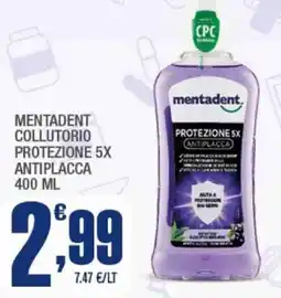 Splendidi e Splendenti Mentadent collutorio protezione 5x antiplacca offerta
