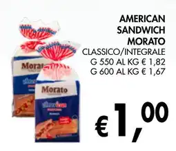 èccoMI American sandwich MORATO offerta
