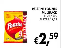 èccoMI Patatine fonzies multipack offerta
