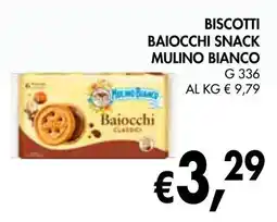 èccoMI Biscotti baiocchi snack MULINO BIANCO offerta