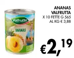 èccoMI Ananas VALFRUTTA offerta
