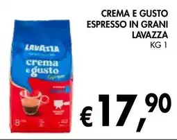 èccoMI Crema e gusto espresso in grani LAVAZZA offerta