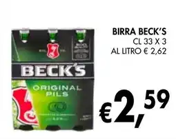 èccoMI Birra BECK'S offerta