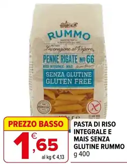 Iperal Pasta di riso integrale e mais senza glutine RUMMO offerta