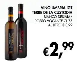 èccoMI Vino umbria igt terre de la custodia offerta