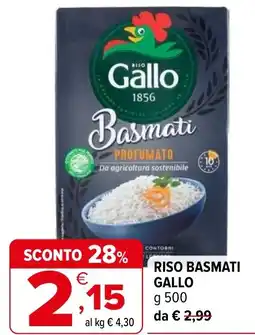Iperal RISO BASMATI GALLO offerta