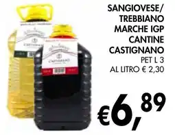 èccoMI Sangiovese/ trebbiano marche igp cantine castignano offerta