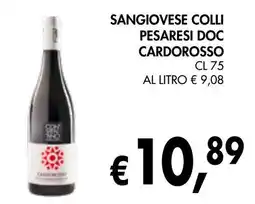 èccoMI Sangiovese colli pesaresi doc cardorosso offerta