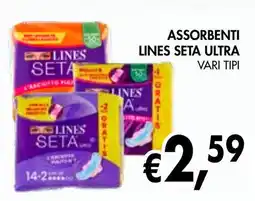 èccoMI Assorbenti LINES SETA ULTRA offerta