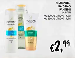 èccoMI Shampoo/ balsamo PANTENE offerta