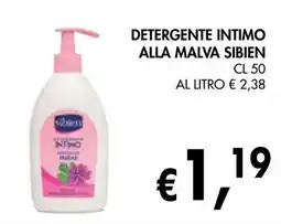 èccoMI Detergente intimo alla malva sibien offerta