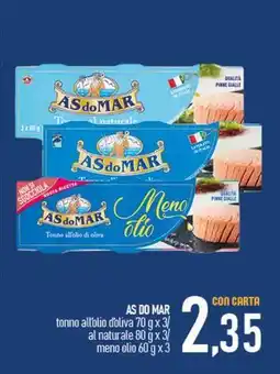 Ciro Amodio ASDOMAR tonno all'olio d'oliva offerta