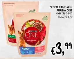 èccoMI Secco cane mini PURINA ONE offerta