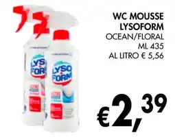 èccoMI Wc mousse lysoform ocean/floral offerta
