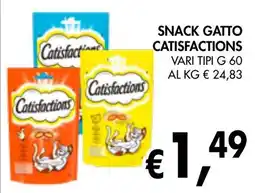 èccoMI Snack gatto CATISFACTIONS offerta