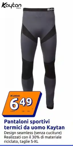Action Pantaloni sportivi termici da uomo Kaytan offerta
