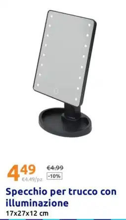 Action Specchio per trucco con illuminazione offerta