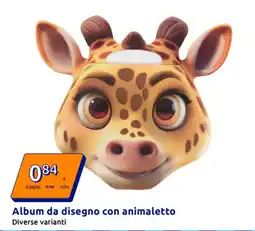Action Album da disegno con animaletto offerta