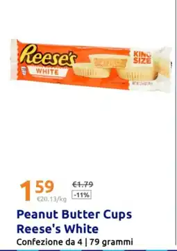 Action Peanut Butter Cups Reese's White offerta