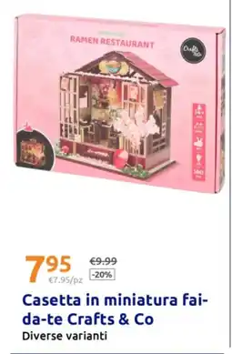 Action Casetta in miniatura fai-da-te Crafts & Co offerta
