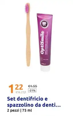 Action Set dentifricio e spazzolino da denti offerta