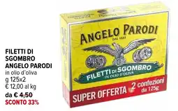 Iperal Filetti di sgombro ANGELO PARODI offerta