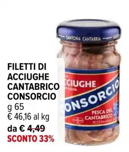 Iperal Filetti di acciughe cantabrico CONSORCIO offerta