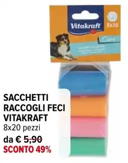 Iperal Sacchetti raccogli feci VITAKRAFT offerta