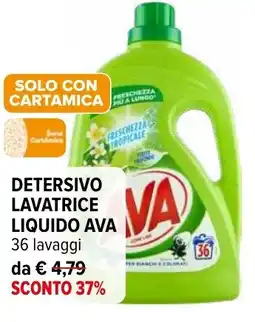 Iperal Detersivo lavatrice liquido AVA offerta