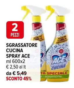 Iperal Sgrassatore cucina spray ACE offerta