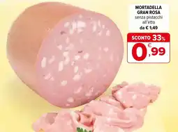 Iperal Mortadella gran rosa senza pistacchi offerta