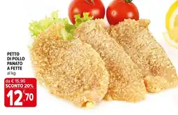 Iperal Petto di pollo panato a fette offerta