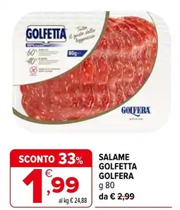 Iperal Salame golfetta GOLFERA offerta