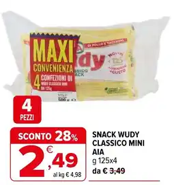 Iperal Snack wudy classico mini ΑΙΑ offerta