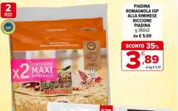 Iperal Piadina romagnola igp alla riminese riccione piadina offerta
