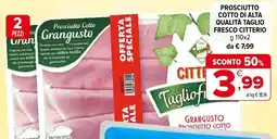 Iperal Prosciutto cotto di alta qualità taglio fresco CITTERIO offerta