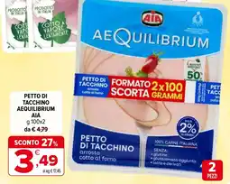 Iperal Petto di tacchino aequilibrium AIA offerta