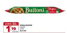 Iperal Sfoglia buitoni rotonda offerta