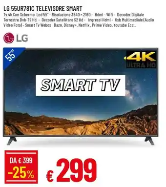 LG 55UR781C TELEVISORE SMART