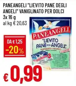 IperFamila Paneangeli "lievito pane degli angeli" vaniglinato per dolci offerta
