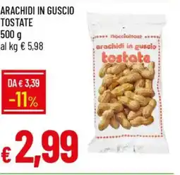 IperFamila Arachidi in guscio tostate offerta