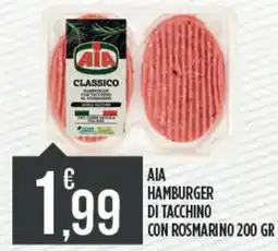 Euroesse Aia hamburger di tacchino con rosmarino offerta