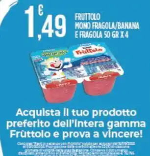 Euroesse Fruttolo mono fragola/banana e fragola offerta