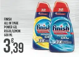 Euroesse Finish all in 1 max power gel regul/lemon offerta