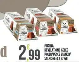 Euroesse Purina revelations gelee pollo/pesce bianco/ salmone offerta
