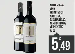 Euroesse Notte rossa vino primitivo di mandura/ susumaniello/ nero di troia/ vermentino offerta
