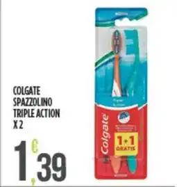 Euroesse Colgate spazzolino triple action x 2 offerta