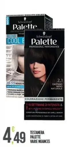 Euroesse Testanera palette offerta