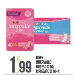 Euroesse Lines intervallo disteso x 40/ ripiegato x 40+4 offerta