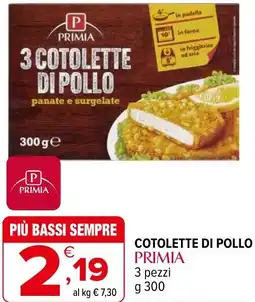 Iperal Cotolette di pollo PRIMIA offerta